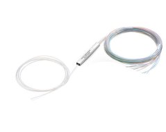 Optický MINI PLC splitter 1:4, 1260 - 1650 nm, SM PLC 1m GPON G657A2 bez konektoru