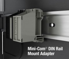 Panduit CADIN1IG - držák na DIN lištu pro moduly MINI-COM, šedý