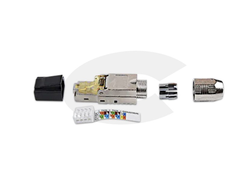 RJ45 Stecker Cat.6a FTP Toolless