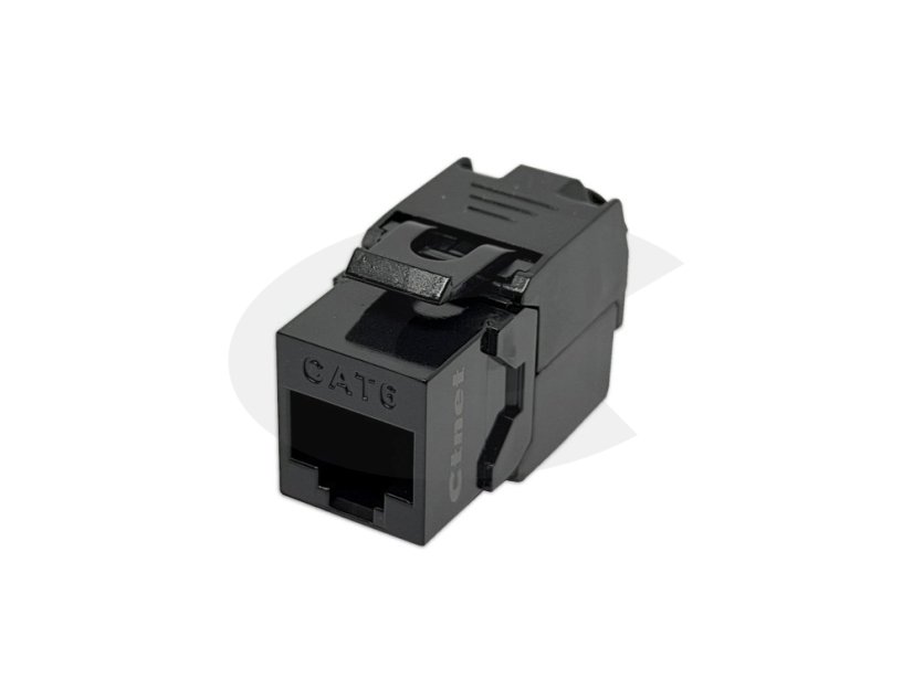 CTnet Keystone UTP RJ45 Cat.6 Toolless, schwarz