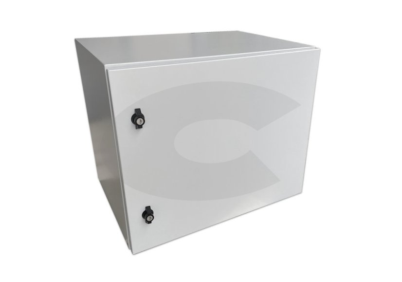 19" venkovní rozvaděč 6U š.600mm hl. 400mm, krytí IP55, dveře plechové