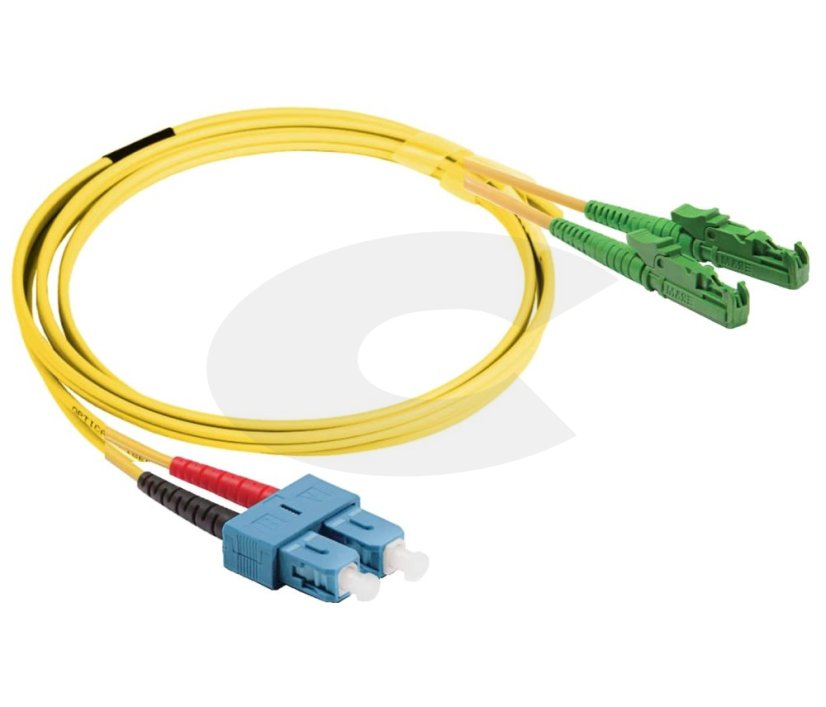 Optický patchkabel E2000/APC-SC/PC 9/125 OS2, G567A1,   1m