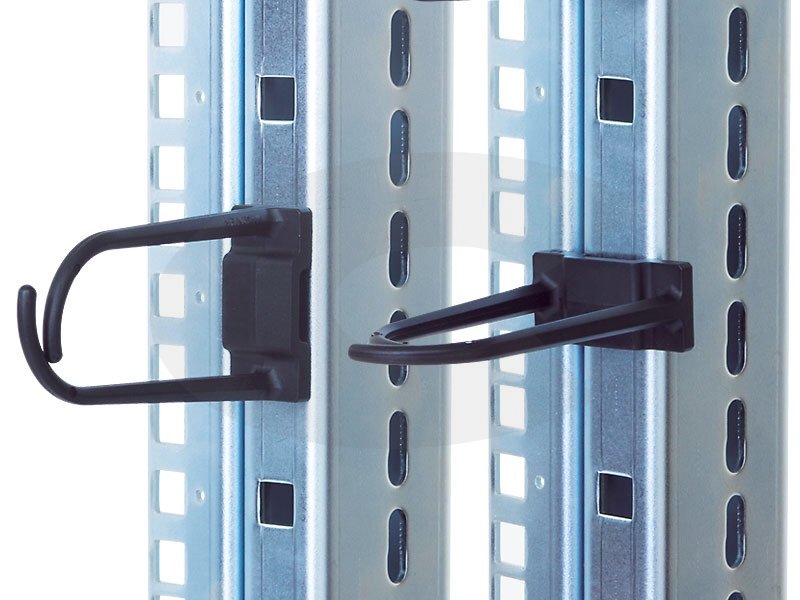 RAB-MS-X23-X1 - Plastový háček malý 35x30mm pro vedení kabeláže