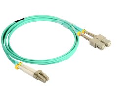 Optický patchkabel SC-LC 50/125 OM3, 1m