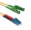 Optický patch kabel E2000/APC-LC/PC 9/125 OS2, G657A1, duplex, 10m