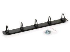 RAB-VP-X13-A1 - 19‘‘ vyvazovací panel 1U, 5 x háček malý