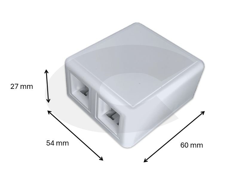 Zásuvka pro 2 keystone typ O