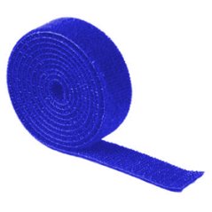 Vázací pásek, suchý zip - Velcro páska, 10mm, modrý