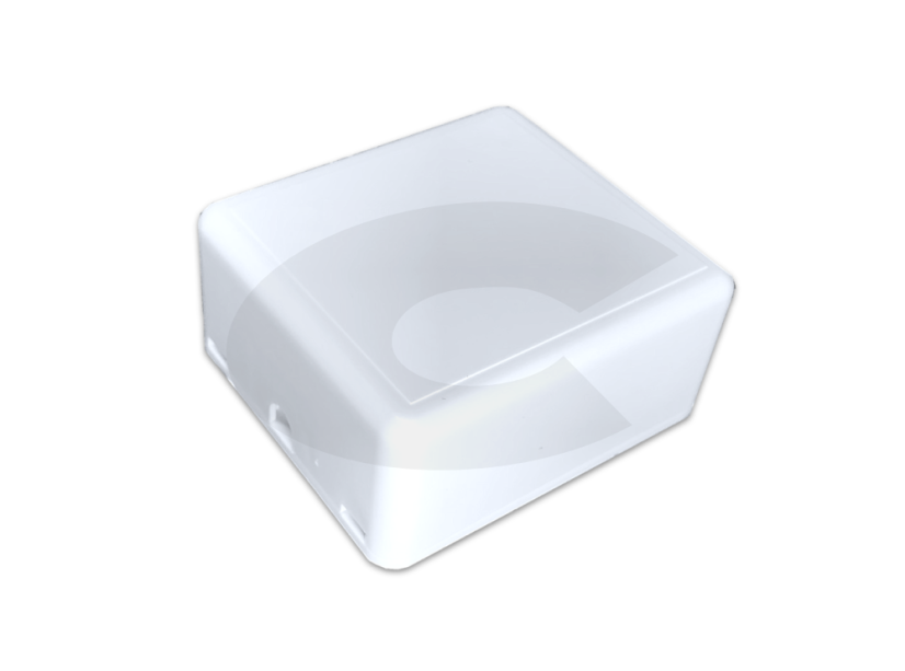 Datendose für 2x Keystone, Typ O, weiß