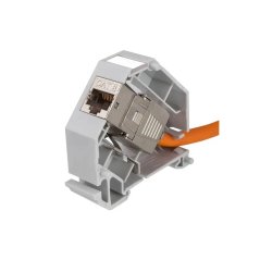 CTnet - průmyslový modul na DIN lištu pro jeden keystone, plastový