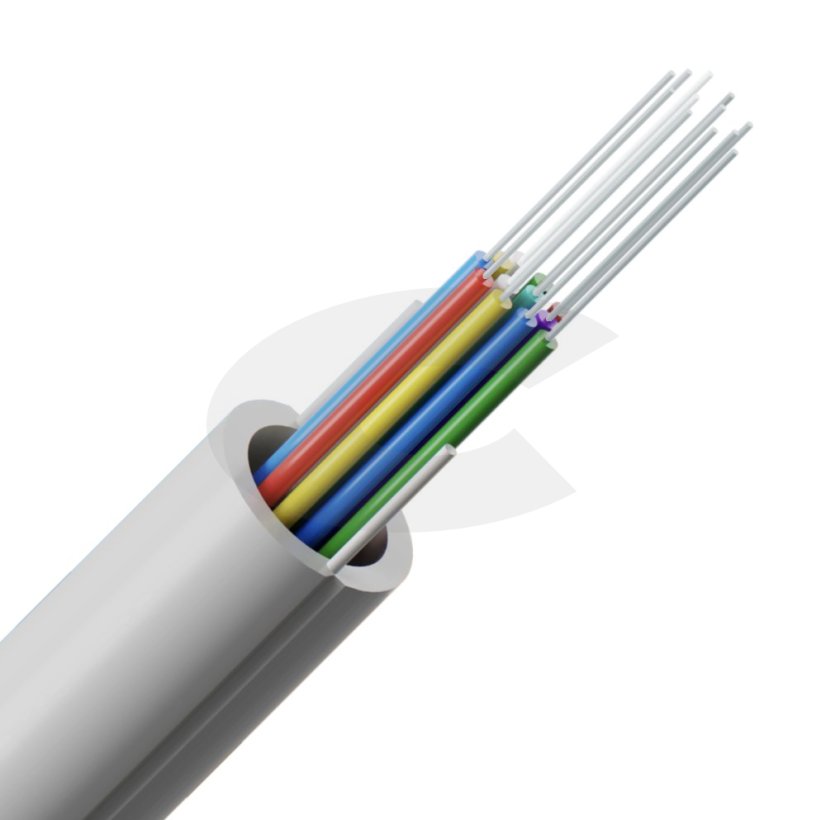 Kabel optický vertikální RISER, 24vl. 9/125, J-V(2ZN)H, Eca, 0,9 mm, bílý