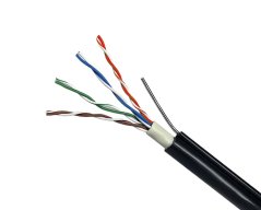 Kabel se závěsným ocelovým lankem