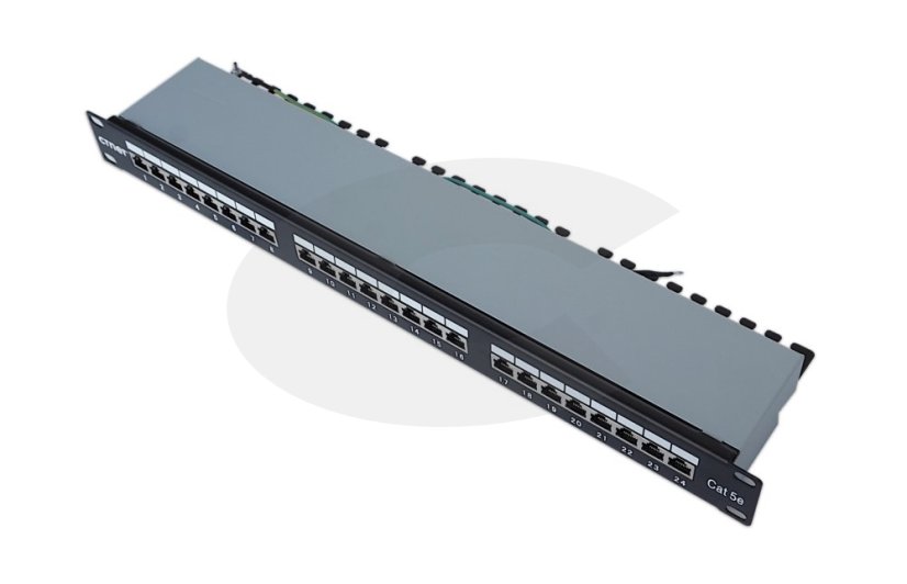 19" Patchpanel 24 Port FTP Cat.5e, 1U