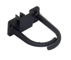 RAB-MS-X23-X1 - Plastový háček malý 35x30mm pro vedení kabeláže, černý RAB-MS-X23-X1 - Plastový háček malý 35x30mm pro vedení kabeláže, černý