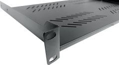 19“ Police CTnet s perforací 1U 280mm, černá