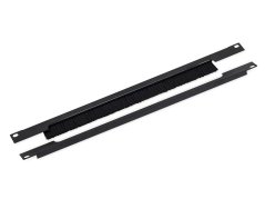 RAB-ZP-X03-A3 - 19" průchozí panel 1U rozdělený horizontálně, kartáč