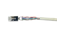 Konektor RJ45 8P8C cat.6A FTP drát 50u, 2