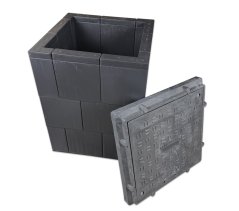Kabelová komora Brics 4, 500x500mm, hl. 800 mm, včetně víka B125