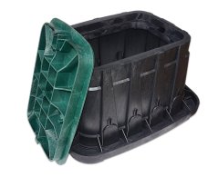 Kabelová komora HDPE 554 x 422 mm, hl. 305 mm, včetně plastového víka, otevřená Kabelová komora HDPE 554 x 422 mm, hl. 305 mm, včetně plastového víka, otevřená