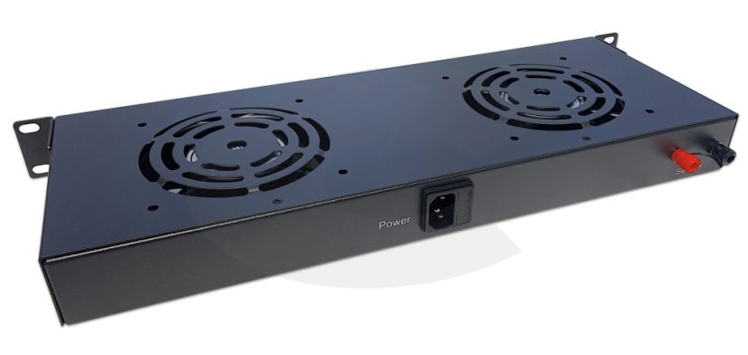 CTnet 19" ventilační jednotka 1U, 2 ventilátory