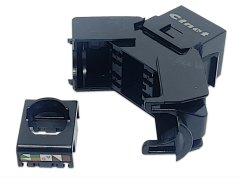 CTnet Keystone UTP RJ45 Cat.5e Toolless, schwarz