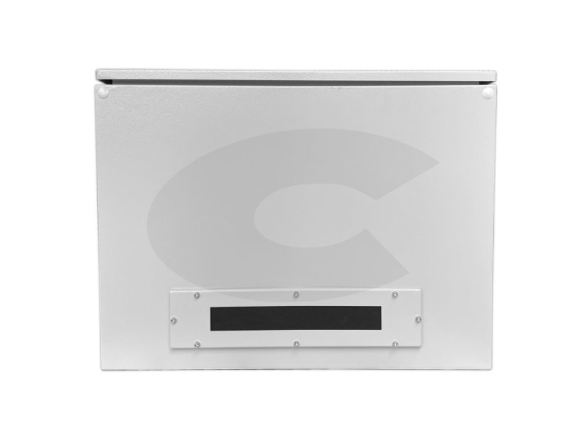 19" venkovní rozvaděč 6U š.600mm hl. 400mm, krytí IP55, dveře plechové, kabelový průchod
