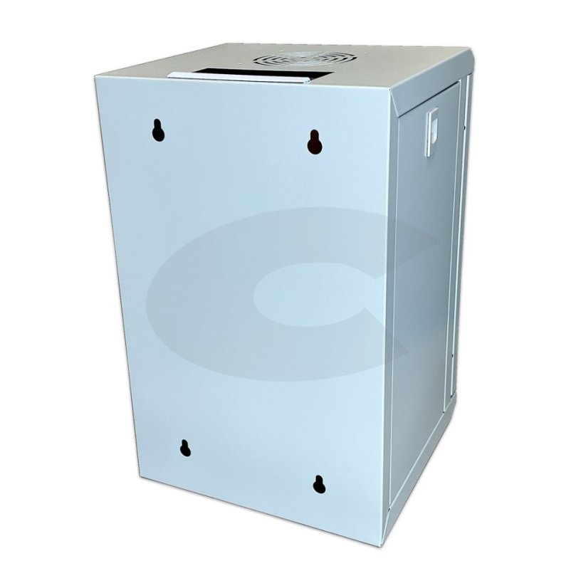CTnet 10" rozvaděč 9U 300mm, zadní pohled