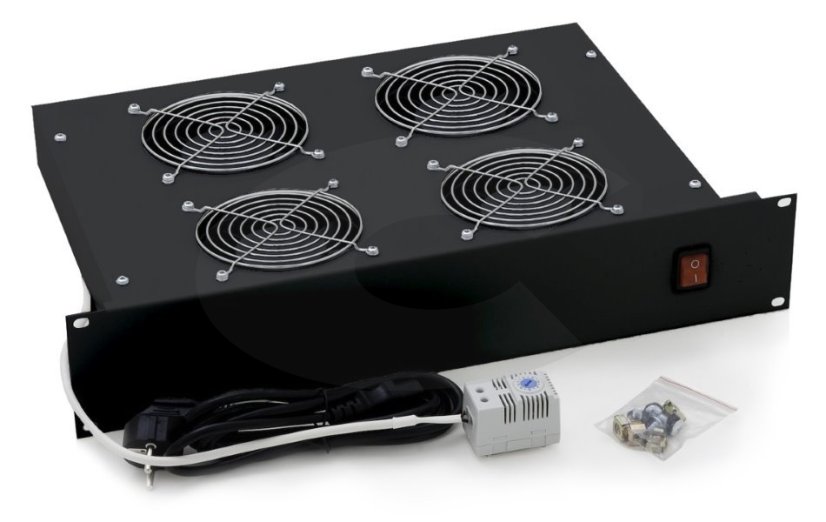 RAB-CH-X02-A1 - 19“ horizontální ventilační jednotka Triton, 4 ventilátory