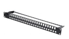 CTnet patch panel 48port UTP/FTP modulární, 1U 