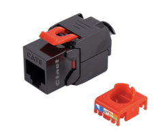 CTnet Keystone UTP RJ45 Cat.6 Toolless, schwarz
