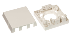 OZI5 - LWL Eisatz 86x86 leer für 4xSC and  1xRJ Keystone Modulen