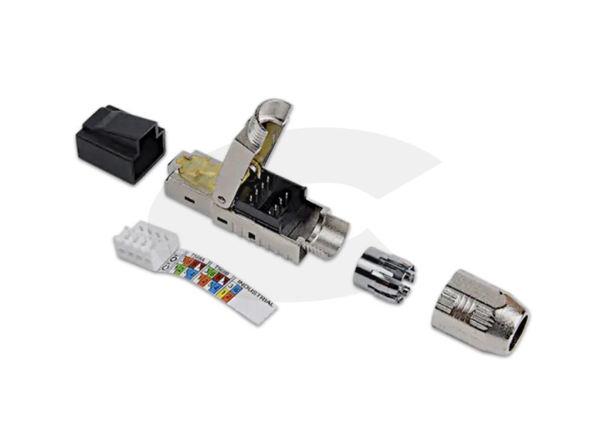 CTnet - Konektor průmyslový univerzální cat.5e FTP (RJ45 8p8c), zářez