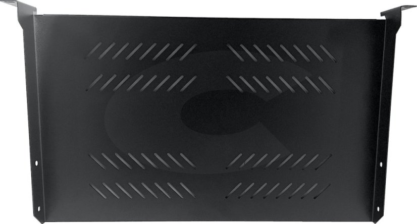 19“ Fachboden perforiert 1U 280mm, schwarz