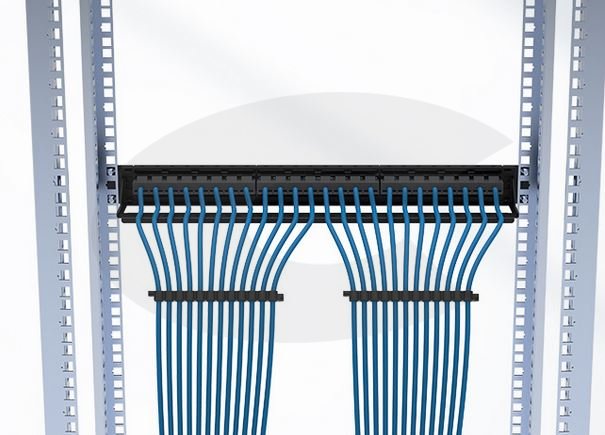 Kabelový organizér pro 12x kabel, instalace