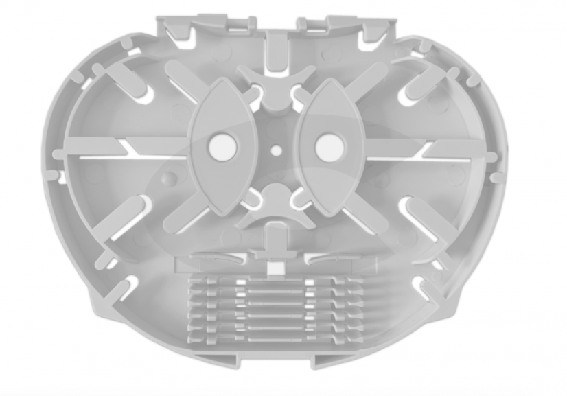 Optická kazeta 12 svarů a splitter/ 8mm (pro venkovní spojky) - Barva: Šedá