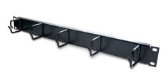 19‘‘ vyvazovací panel 1U, 5 x háček malý 19‘‘ vyvazovací panel 1U, 5 x háček malý