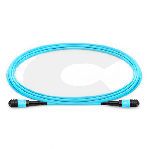 Optický patch kabel MPO - MPO 12 vláken, 50/125 OM3, LSZH - Délka: 1m