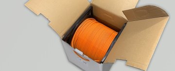 Neue Verpackung für Cat.6A-Kabel – selbstaufrollende Box für schnellere und effizientere Installationen