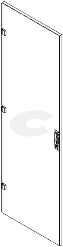 Dveře CTnet 12U sklo,š: 600mm,vč.zámku RAL7044