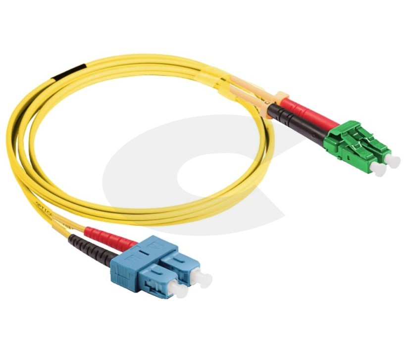 Optický patchkabel LC/APC-SC/UPC 9/125 OS2, G567A1,   1m