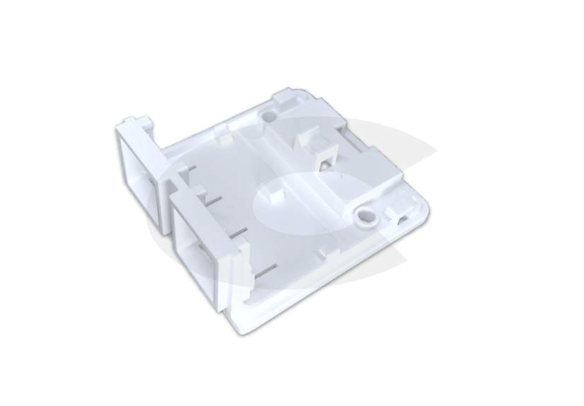 Datendose für 2x Keystone, Typ O, weiß