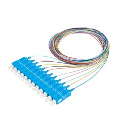 Barevná sada 12x pigtail SC 9/125 OS2, G657A1, 2m Barevná sada 12x pigtail SC 9/125 OS2, G657A1, 2m