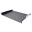 19“ Fachboden perforiert 1U 450mm, schwarz