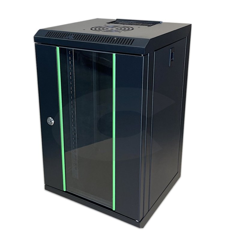 CTnet 10" rozvaděč 9U 300mm - Barva: Černá - RAL9005
