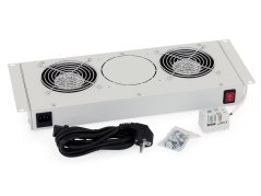 RAC-CH-X25-X1 - 19“ ventilační jednotka pro nástěnné rozvaděče Triton RUA, 2 ventilátory RAC-CH-X25-X1 - 19“ ventilační jednotka pro nástěnné rozvaděče Triton RUA, 2 ventilátory