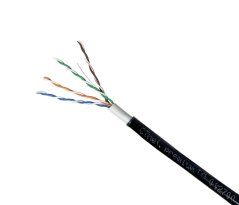 CTnet kabel UTP cat.5e drát PE/PVC venkovní dvouplášť, 305m
