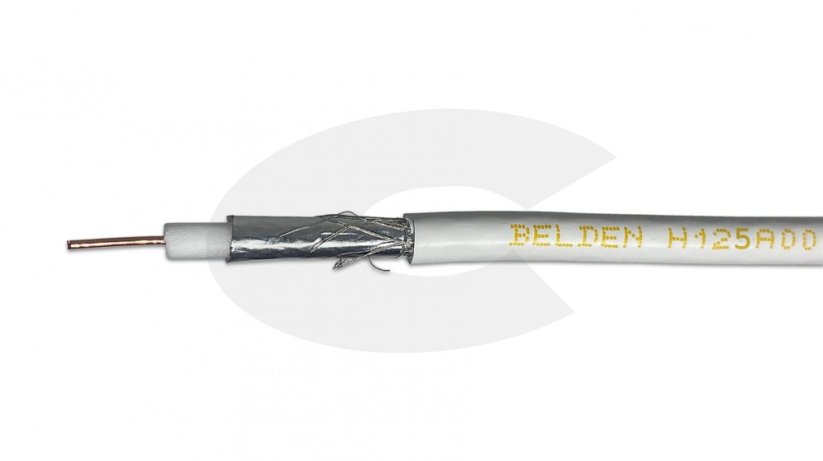 Koaxiální kabel Belden H125AL PVC 75ohm - Balení: 100