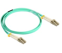 Optický patch kabel  LC-LC 50/125 OM3, duplex, LSZH, 1m