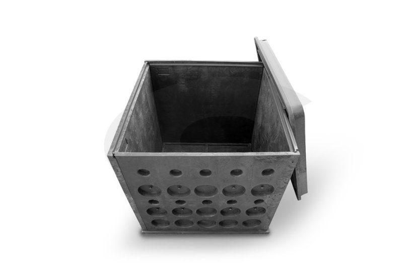 Kabelová komora G8, 860x860 mm, hl. 800 mm, včetně litinového víka D400