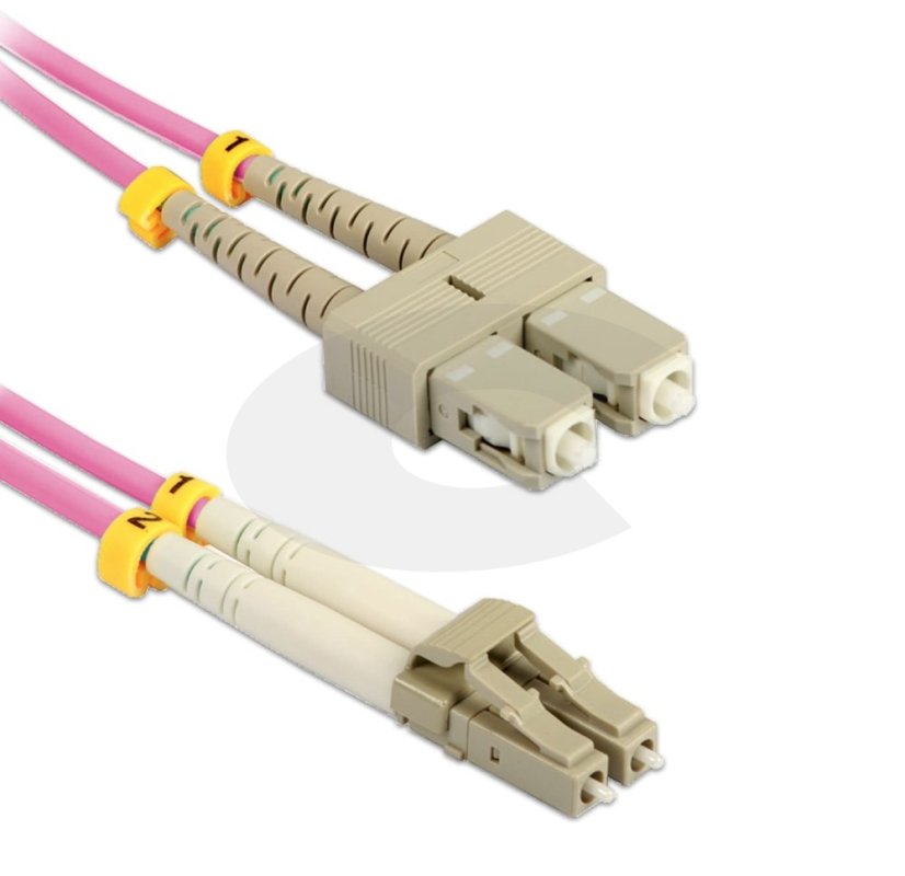 Optický patchkabel  SC-LC 50/125 OM4, 3m, detail